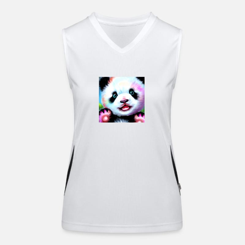 Panda Women's Functional Contrast Tank Top