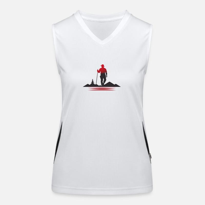 Wanderer Funktionelles Kontrast-Tank Top für Frauen