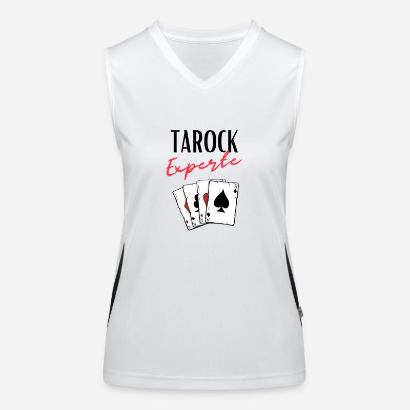 Tarock Experte Funktionelles Kontrast-Tank Top für Frauen