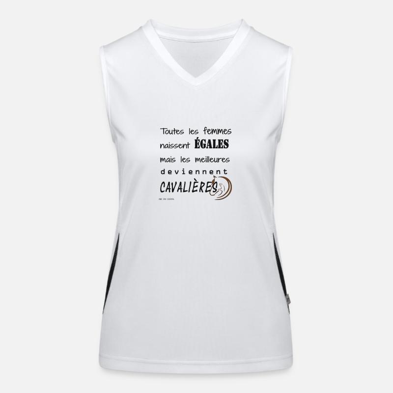 Spéciale cavaliere Débardeur respirant contrasté Femme