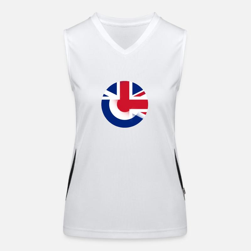 Mod Union Jack combo Women's Functional Contrast Tank Top