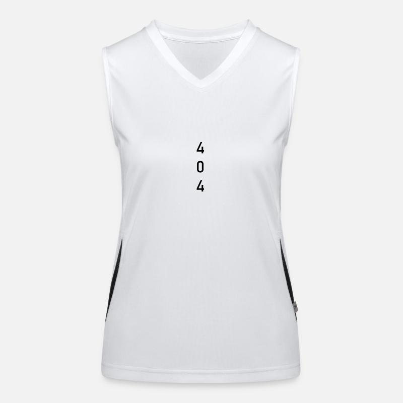 ERROR 404 "404" [ BLACK ] Funktionelles Kontrast-Tank Top für Frauen