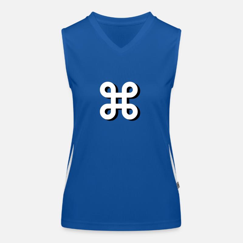 command ⌘ Funktionelles Kontrast-Tank Top für Frauen