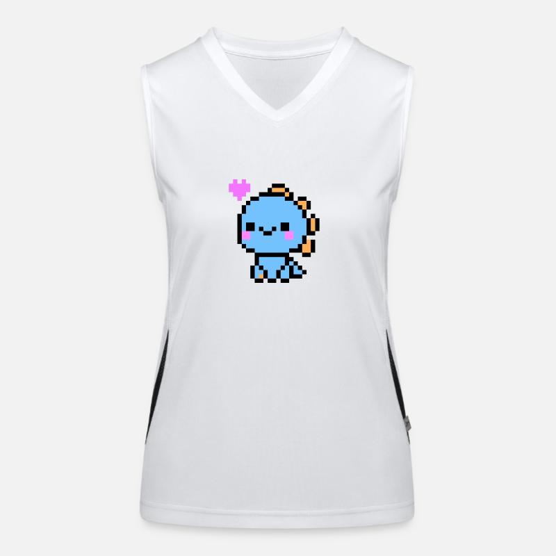 Mignon Dino bleu clair Débardeur respirant contrasté Femme