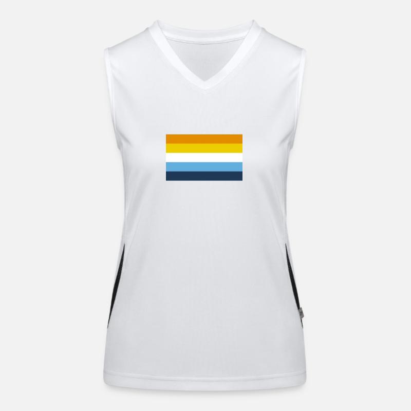 Drapeau de la fierté Aro Ace Débardeur respirant contrasté Femme