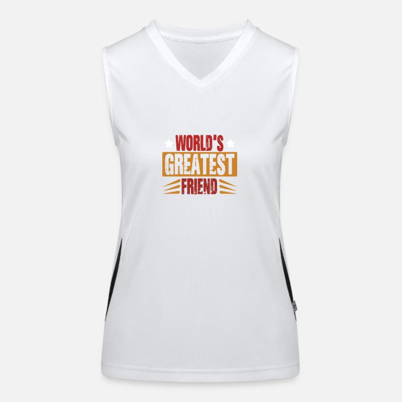 welt bester freund Funktionelles Kontrast-Tank Top für Frauen