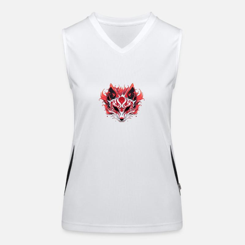 Kitsune Funktionelles Kontrast-Tank Top für Frauen