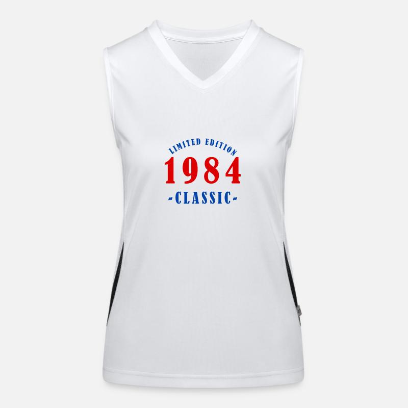 1984 Geburtstag Funktionelles Kontrast-Tank Top für Frauen
