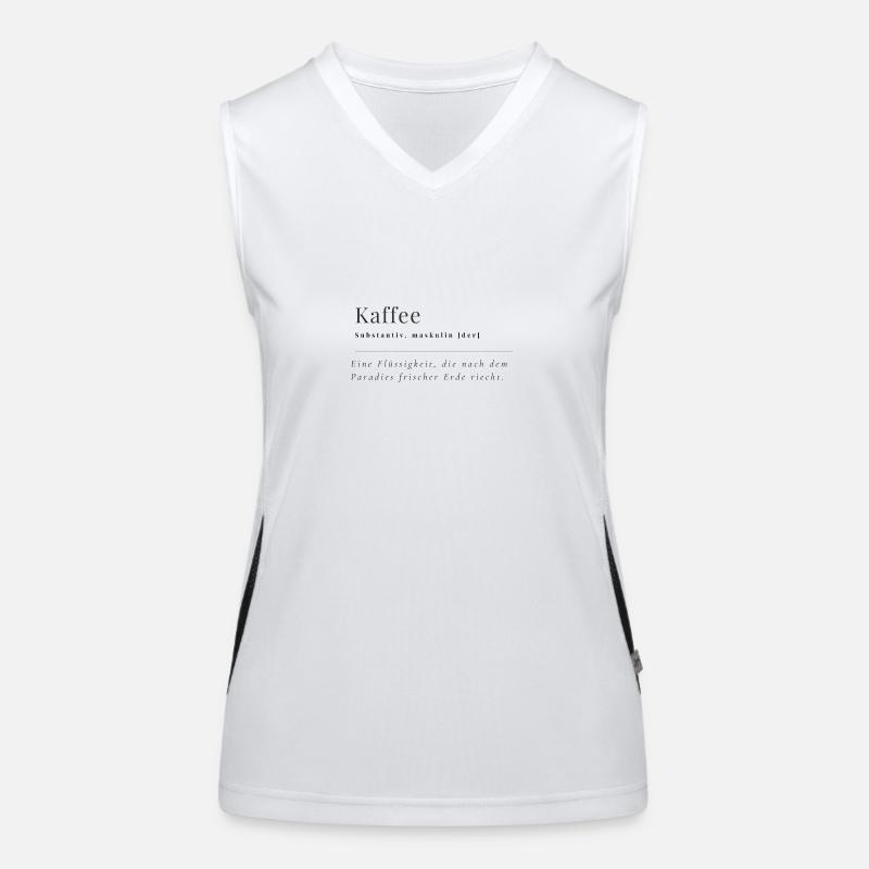 kaffee Funktionelles Kontrast-Tank Top für Frauen
