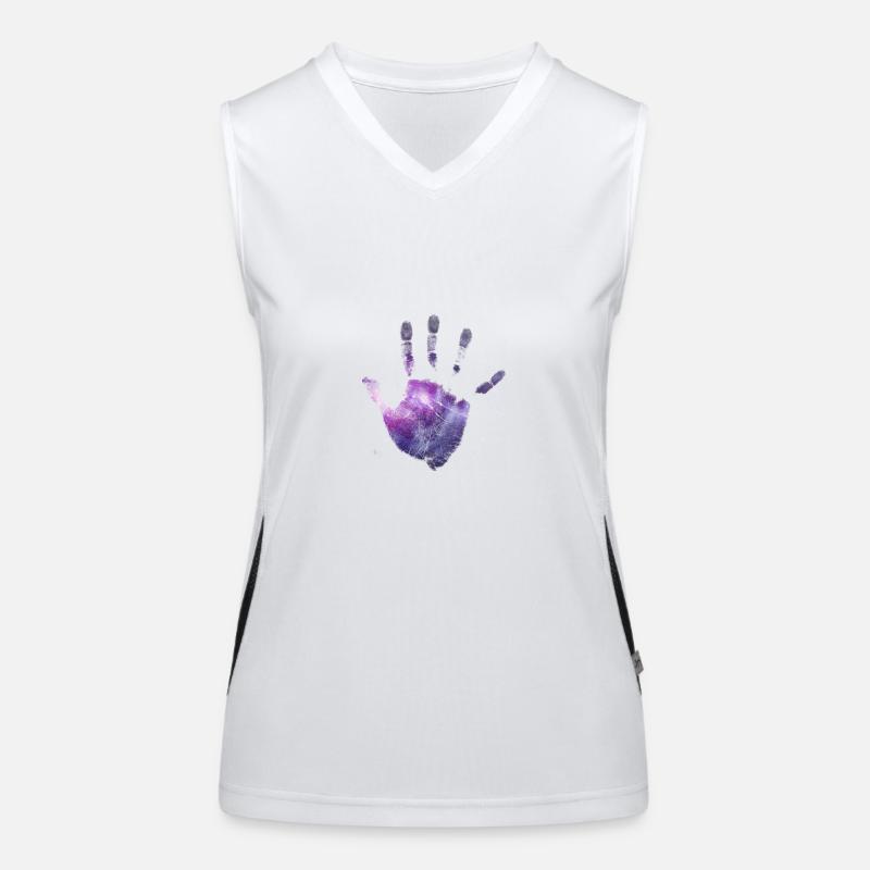Galaxy hand Women's Functional Contrast Tank Top