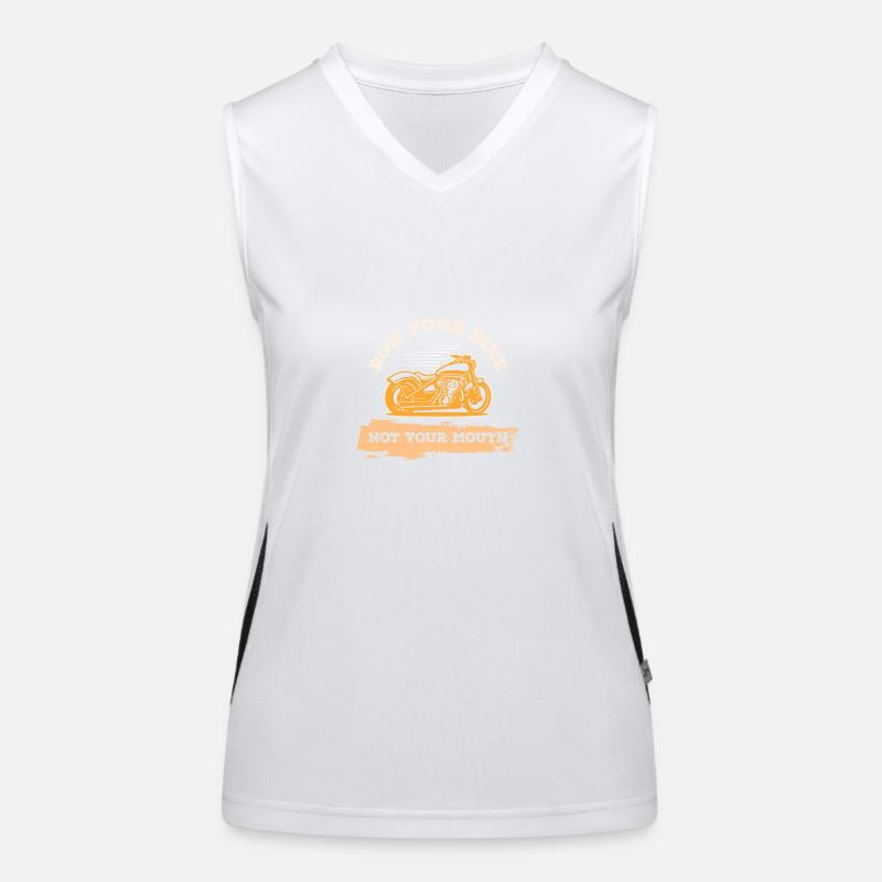 Motorcycle Cool Saying Women's Functional Contrast Tank Top