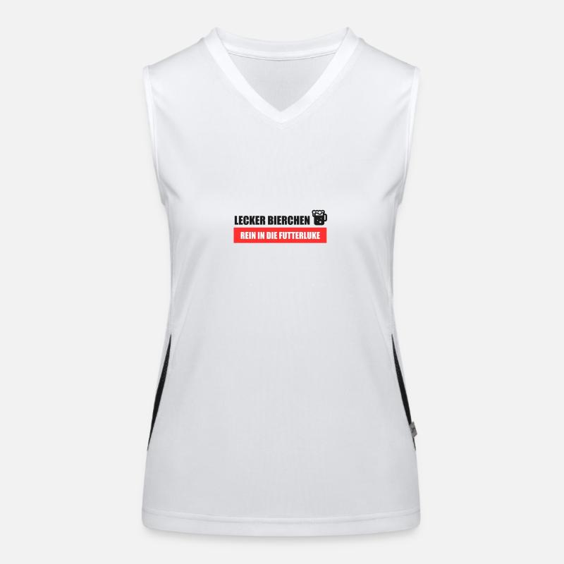 Lecker Bierchen Futterluke Funktionelles Kontrast-Tank Top für Frauen
