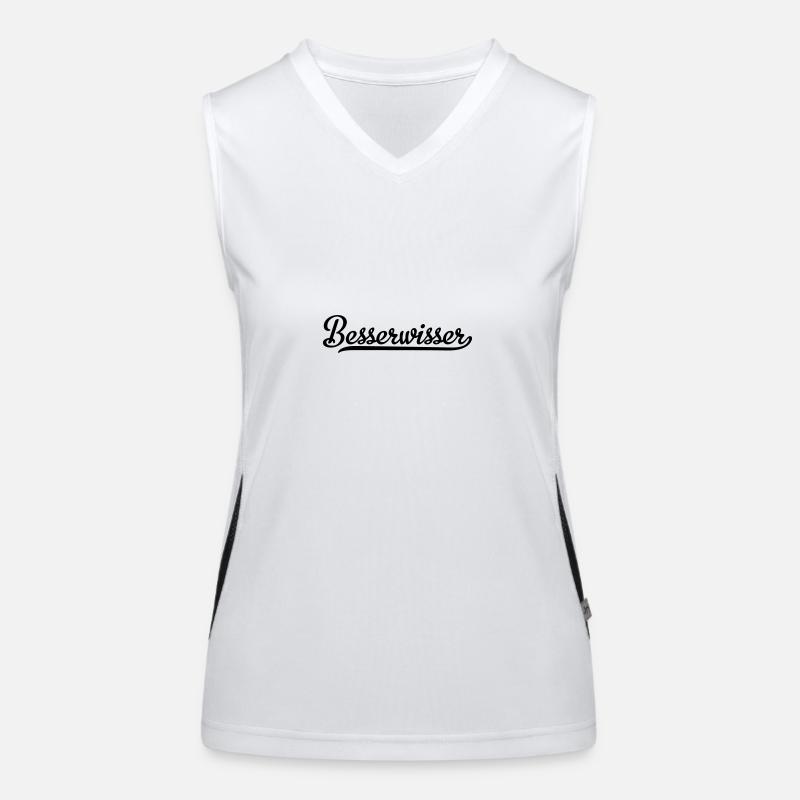 besserwisser Funktionelles Kontrast-Tank Top für Frauen