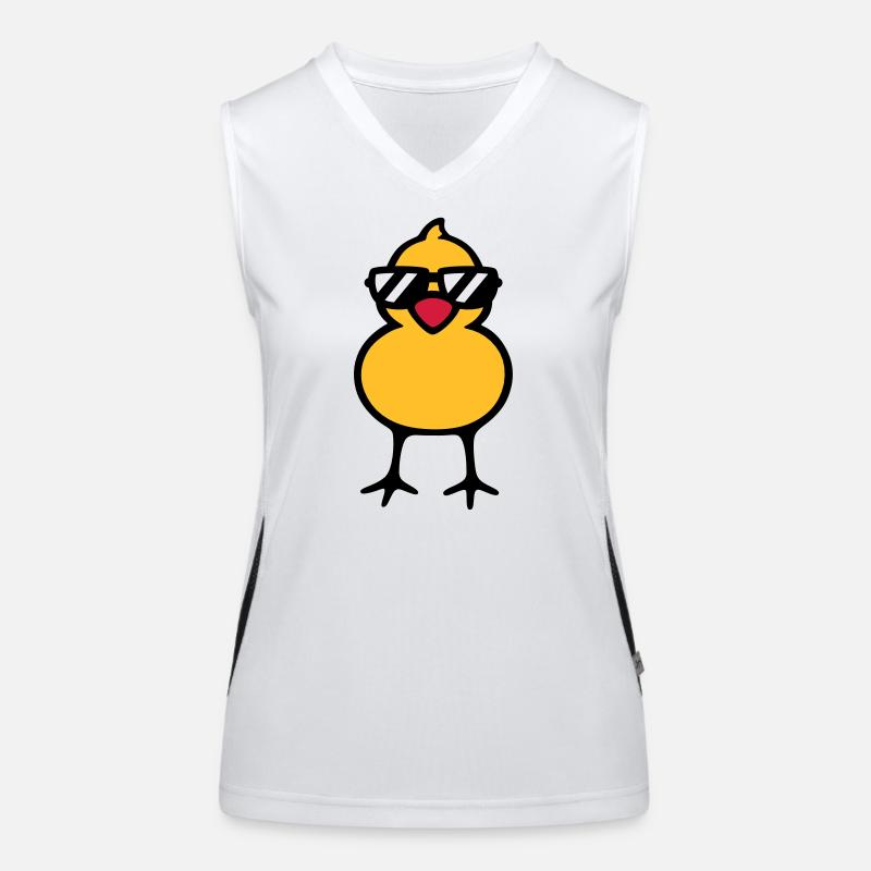 cool chick (rd) Funktionelles Kontrast-Tank Top für Frauen