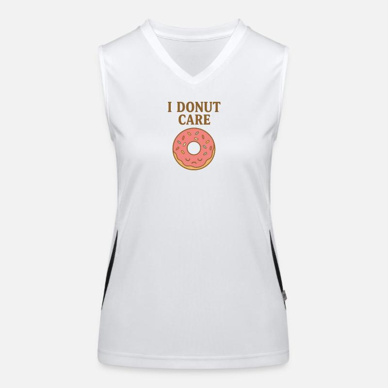 I donut care Women's Functional Contrast Tank Top