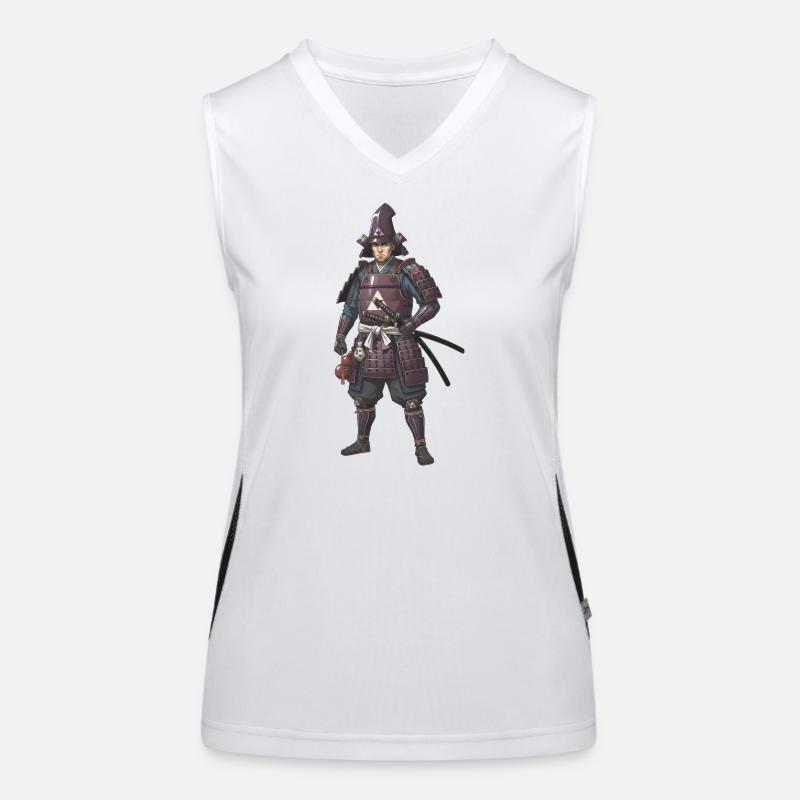 Purple Armored Samurai Sengoku Women's Functional Contrast Tank Top