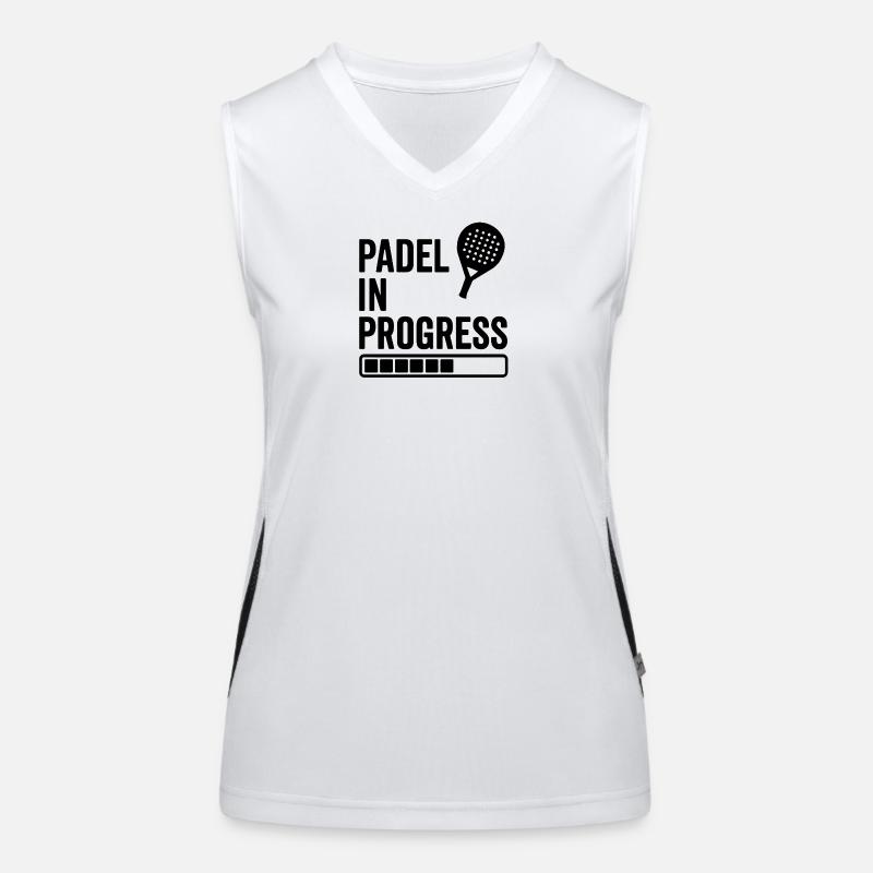 Padel in Progress Funktionelles Kontrast-Tank Top für Frauen