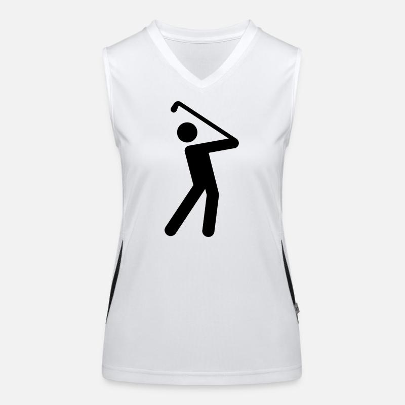 Golf Funktionelles Kontrast-Tank Top für Frauen