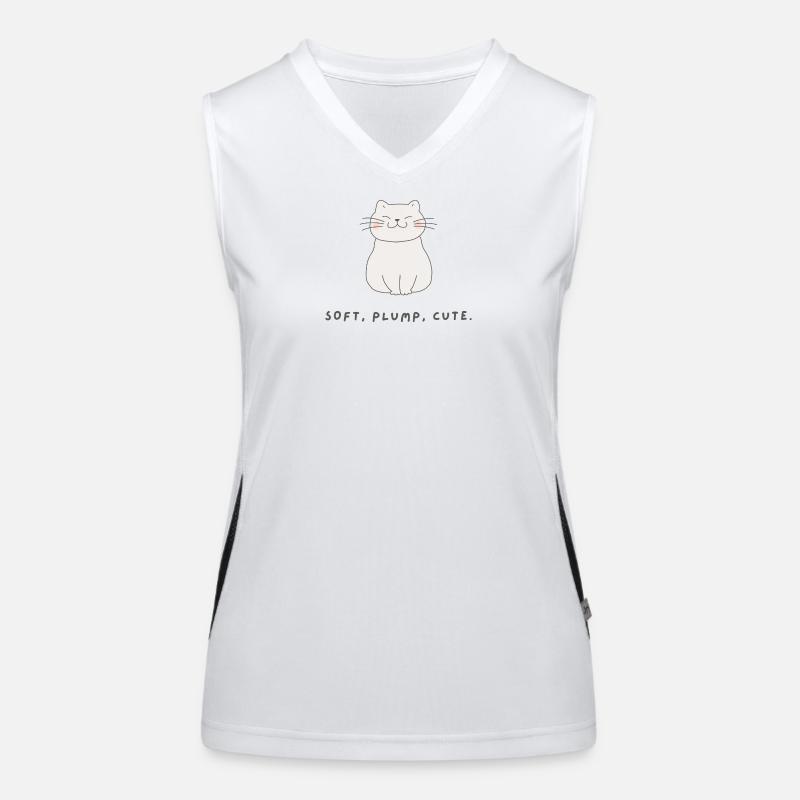 Süßes Katzen Design Kawaii Geschenk Geschenkidee Funktionelles Kontrast-Tank Top für Frauen