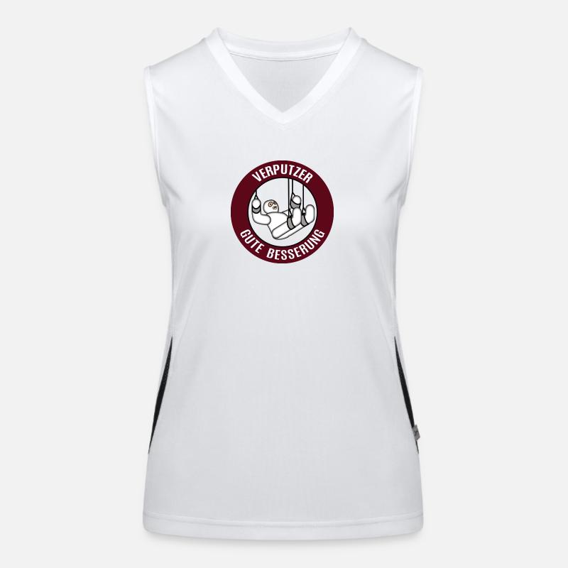 Verputzer Gute Besserung Alles Gute Krankheit Funktionelles Kontrast-Tank Top für Frauen