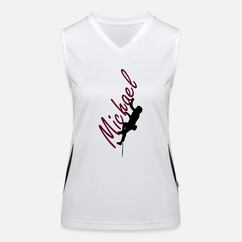 Klettern - Michael Funktionelles Kontrast-Tank Top für Frauen