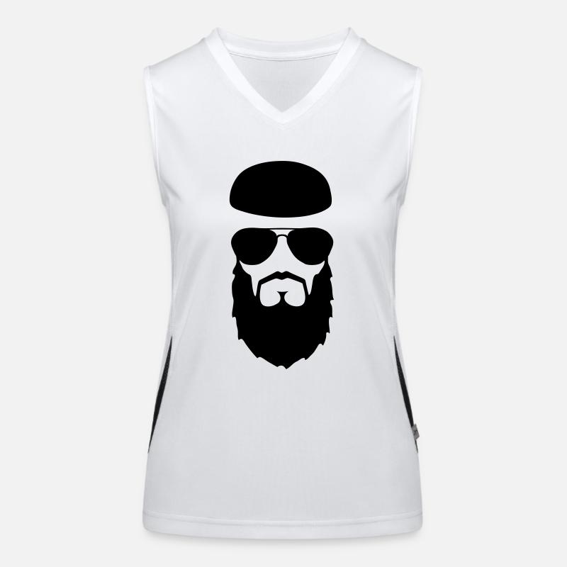 bärtig Funktionelles Kontrast-Tank Top für Frauen