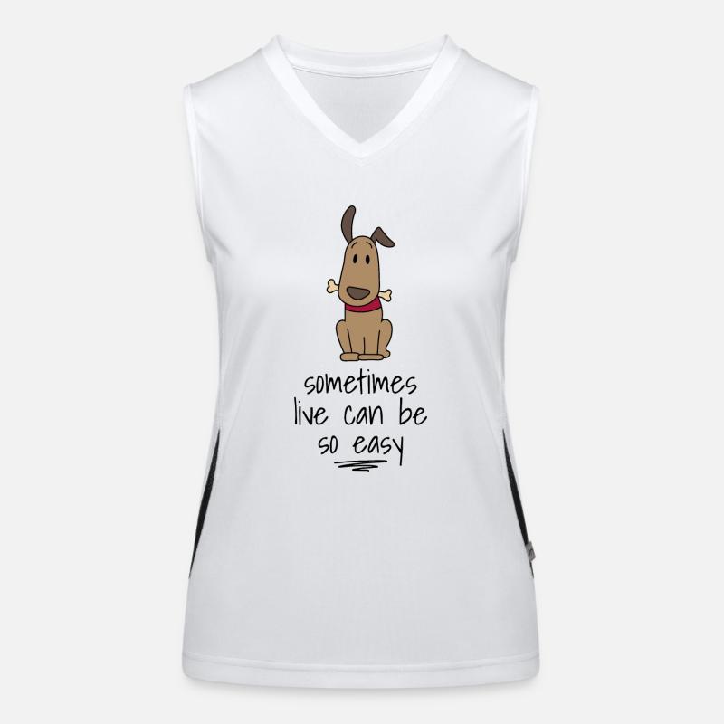 Chien Débardeur respirant contrasté Femme