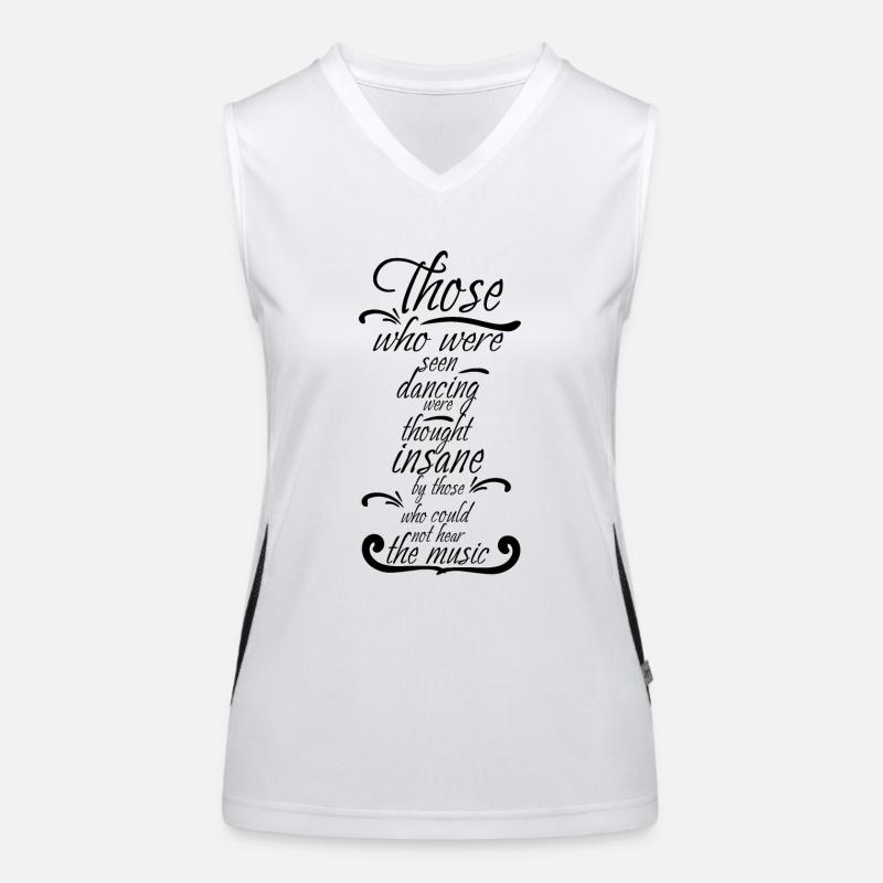 Dancing Dance Music Funktionelles Kontrast-Tank Top für Frauen