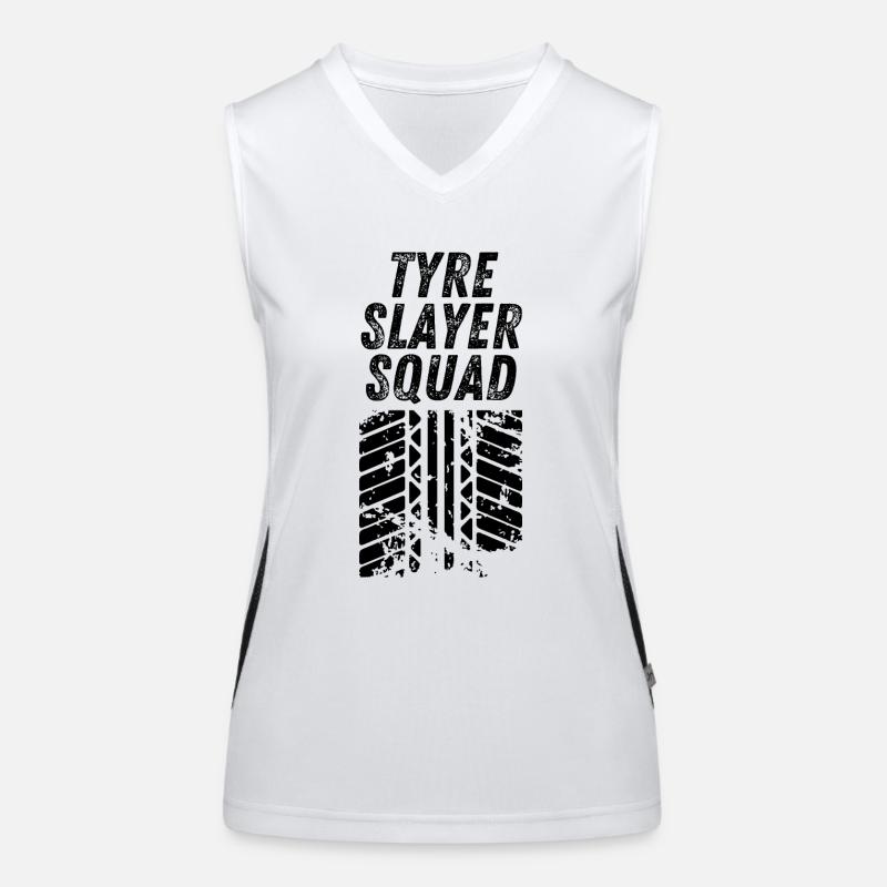 Reifentöter-Kader Funktionelles Kontrast-Tank Top für Frauen