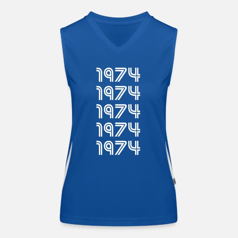 Année de naissance 1974 Débardeur respirant contrasté Femme