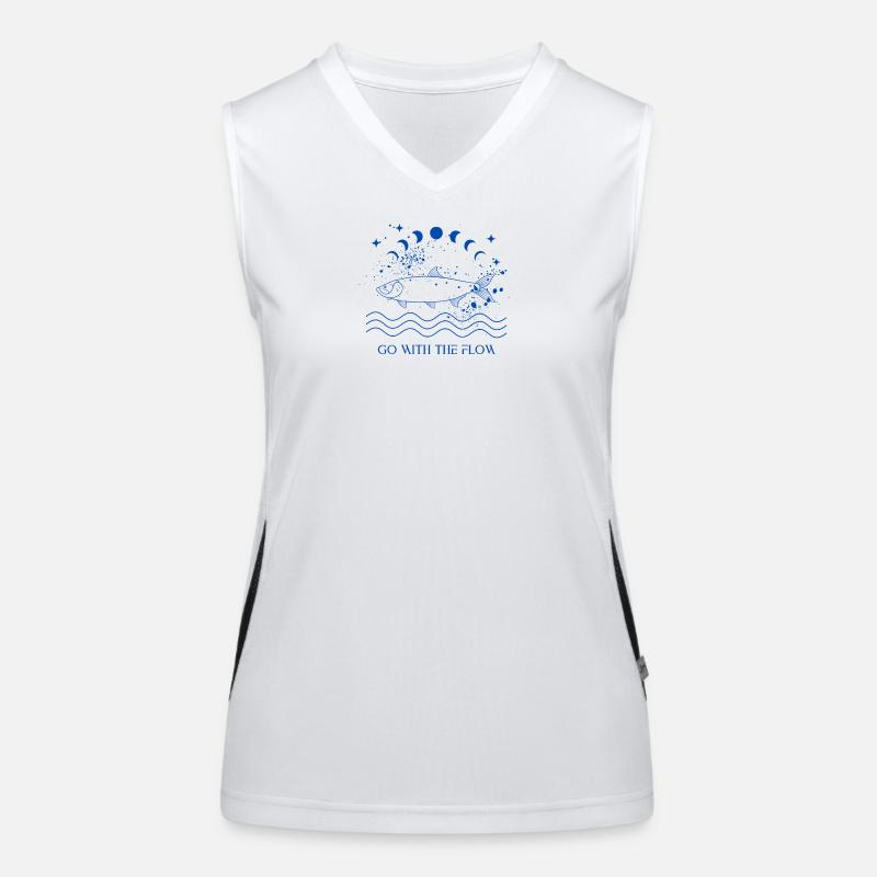 Go With The Flow Funktionelles Kontrast-Tank Top für Frauen