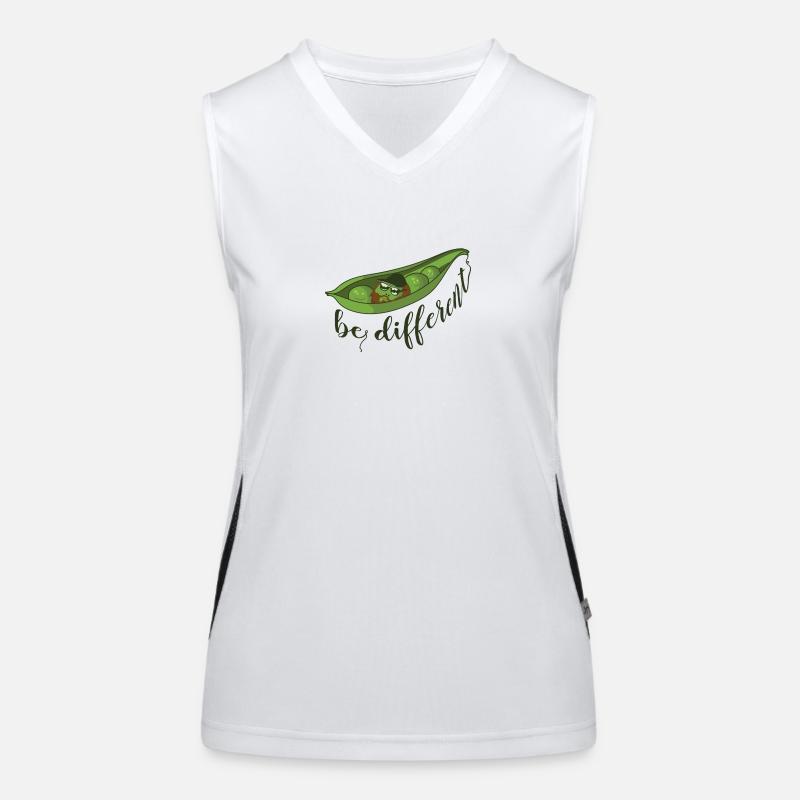 Erbse Hipster different 2 Funktionelles Kontrast-Tank Top für Frauen