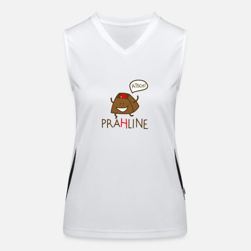 Praline Funktionelles Kontrast-Tank Top für Frauen