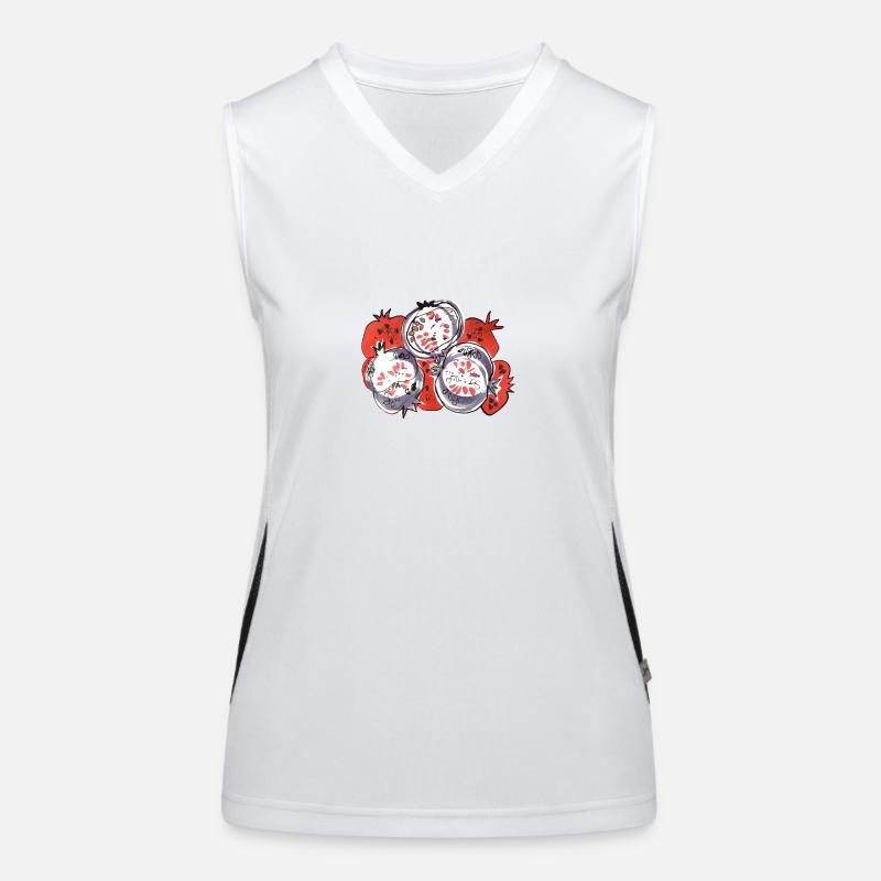 granatapfel Funktionelles Kontrast-Tank Top für Frauen