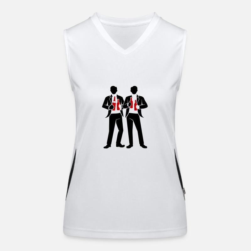 Crew Party Gruppe Funktionelles Kontrast-Tank Top für Frauen