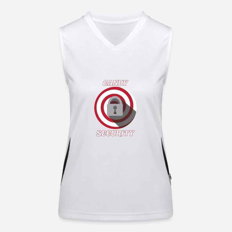 Candy Security Kids Parents Matching Birthday Funktionelles Kontrast-Tank Top für Frauen
