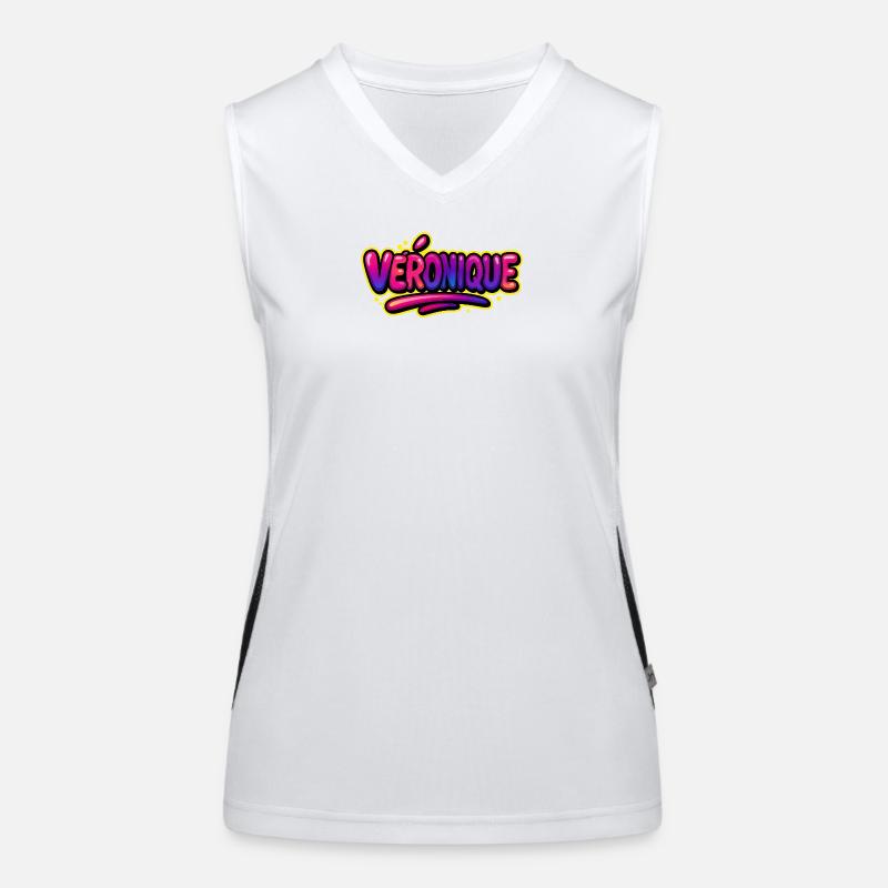 Graffiti Name Véronique printable on everything! Women's Functional Contrast Tank Top