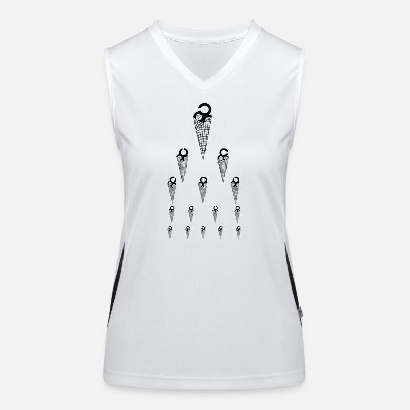 Eis Sehtest Optiker Funktionelles Kontrast-Tank Top für Frauen