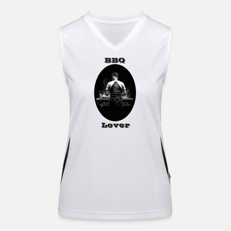 BBQ Lover Funktionelles Kontrast-Tank Top für Frauen