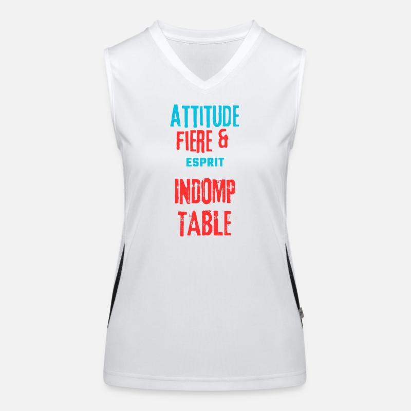 Fière et indomptable Débardeur respirant contrasté Femme