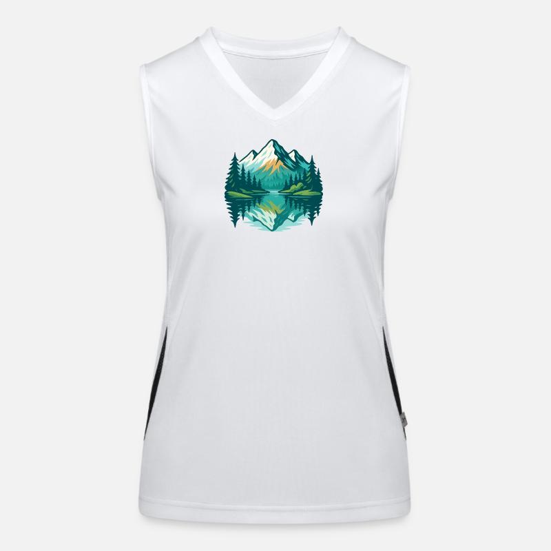 Alpine Reflection Women's Functional Contrast Tank Top