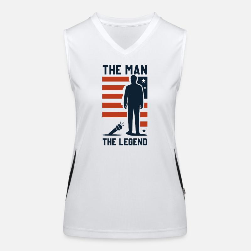 The Man – The Legend Women's Functional Contrast Tank Top
