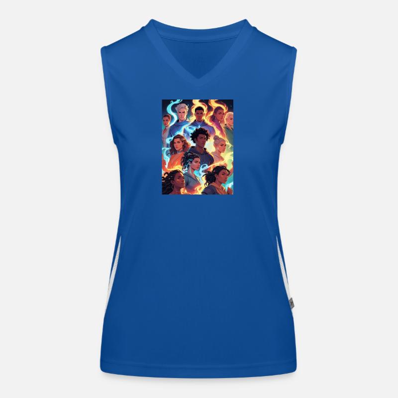 Groupe Feu élémentaire et Glace Débardeur respirant contrasté Femme