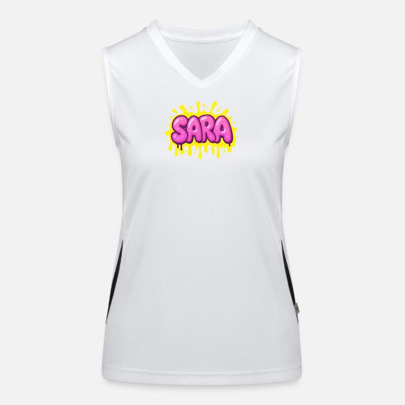 Graffiti SARA Name Gift Ideal Printable Women's Functional Contrast Tank Top