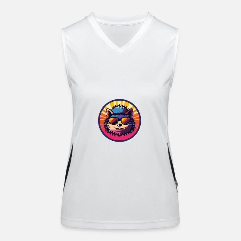 Igel Comic Cool Sommer Funktionelles Kontrast-Tank Top für Frauen