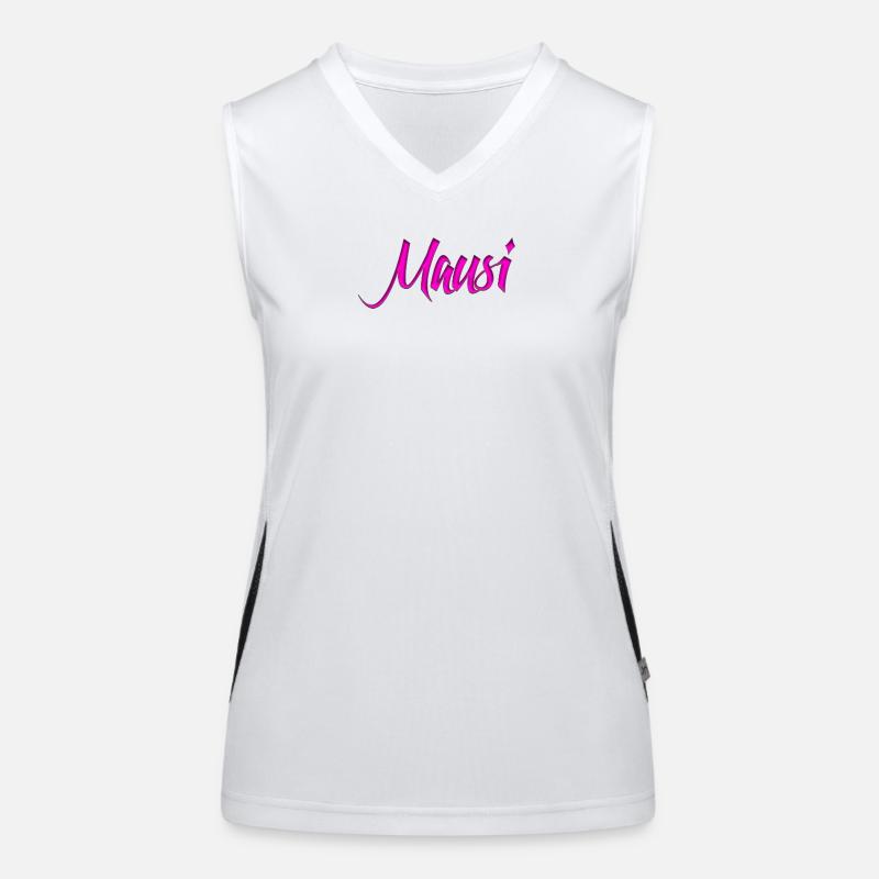 Mausi_Spruch Funktionelles Kontrast-Tank Top für Frauen