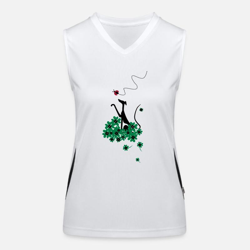 glücksbringer Funktionelles Kontrast-Tank Top für Frauen