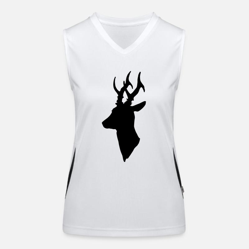 Rehbock Funktionelles Kontrast-Tank Top für Frauen