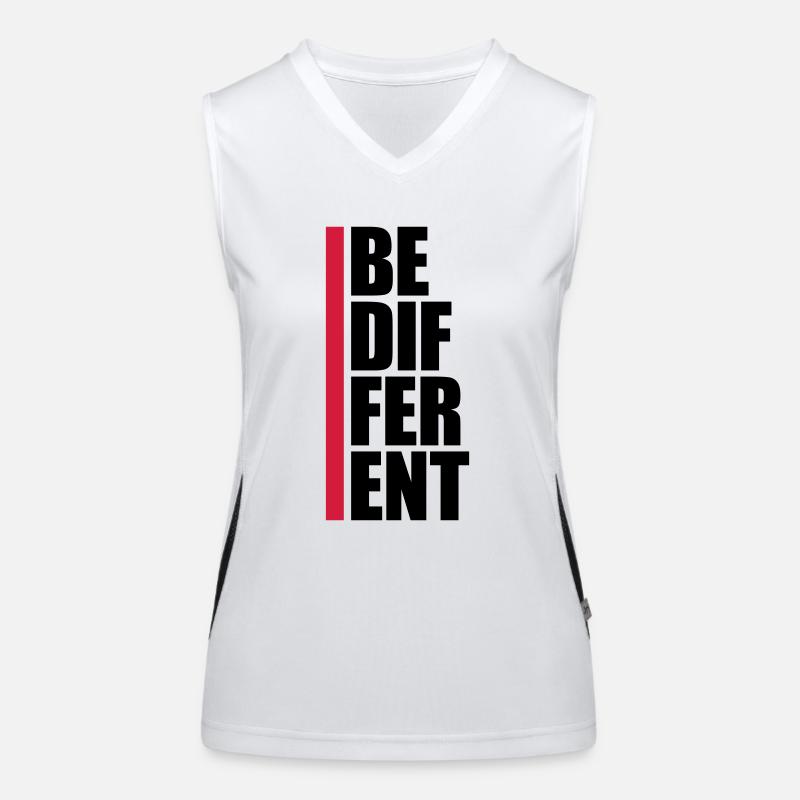 Soyez différent Logo Design Débardeur respirant contrasté Femme