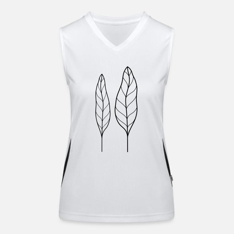 blatt Funktionelles Kontrast-Tank Top für Frauen